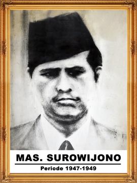 MAS. SUROWIJONO - BUPATI BOJONEGORO PERIODE 1947-1949