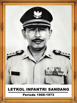 LETKOL INFANTRI SANDANG - BUPATI BOJONEGORO PERIODE 1968-1973