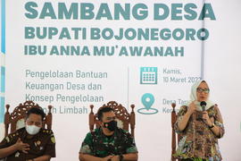 SAMBANG DESA KAPAS BUPATI ANNA MU'AWANAH